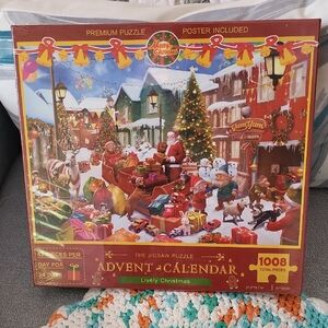 Lively Christmas Advent Calendar Jigsaw Puzzle NEW